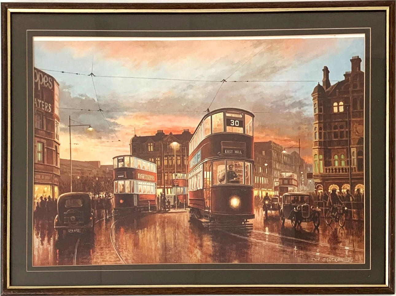 DON BRECKON. LONDON TRAMS PRINTS.
