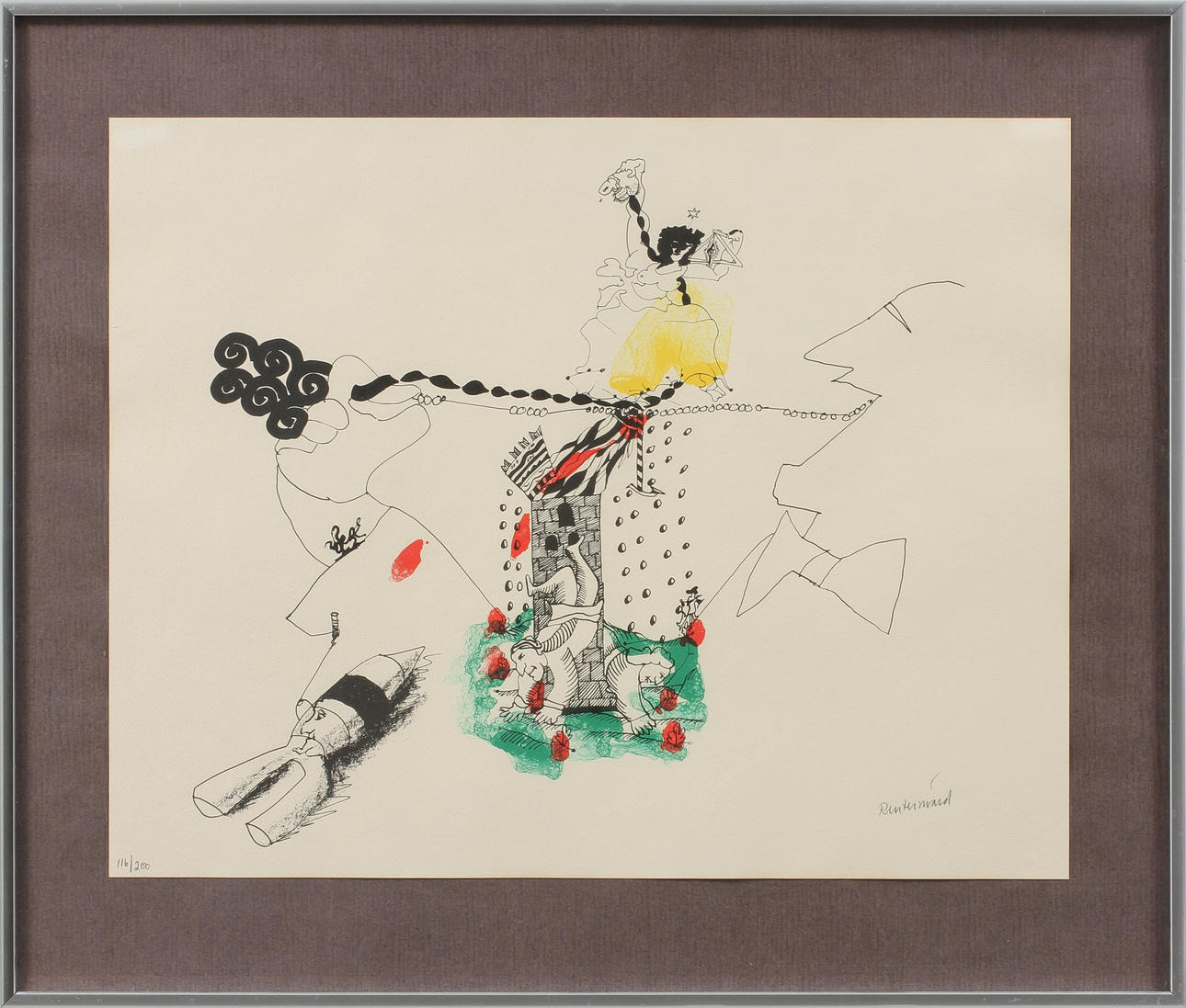 CARL FREDRIK REUTERSWÄRD. Färglitografier, 2 st, signerade och numrerade.