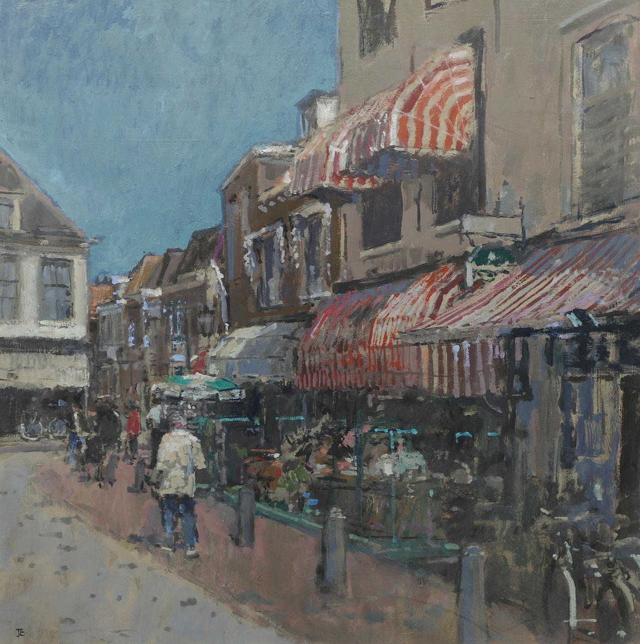 THOMAS JOHN COATES (B.1941). A STREET MARKET.