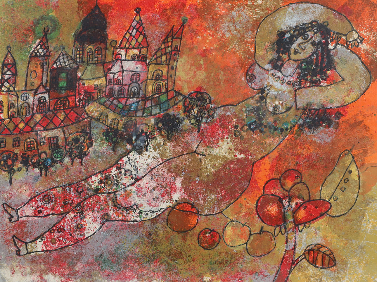 THEO TOBIASSE. Värilitografia.