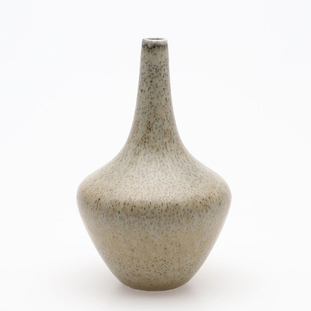 GUNNAR NYLUND. VASE, GLASERT STENStøj, RØRSTRÅND.