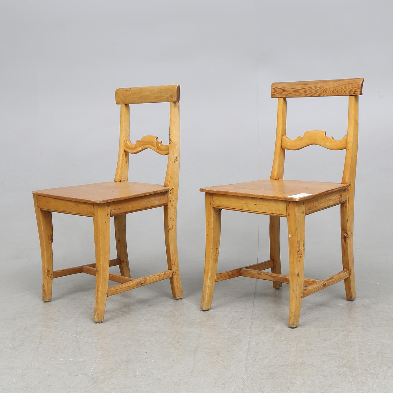 STOLAR, 2 st, allmoge, 1800-tal.