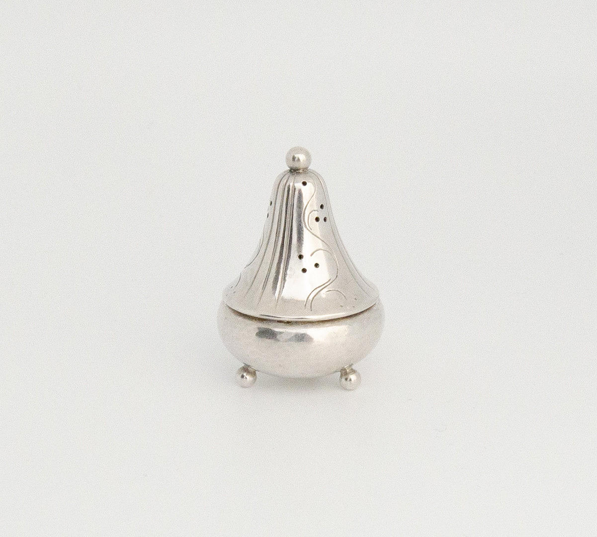 GEORG JENSEN. 1925-32. Denmark. Salt spreader. Silver.