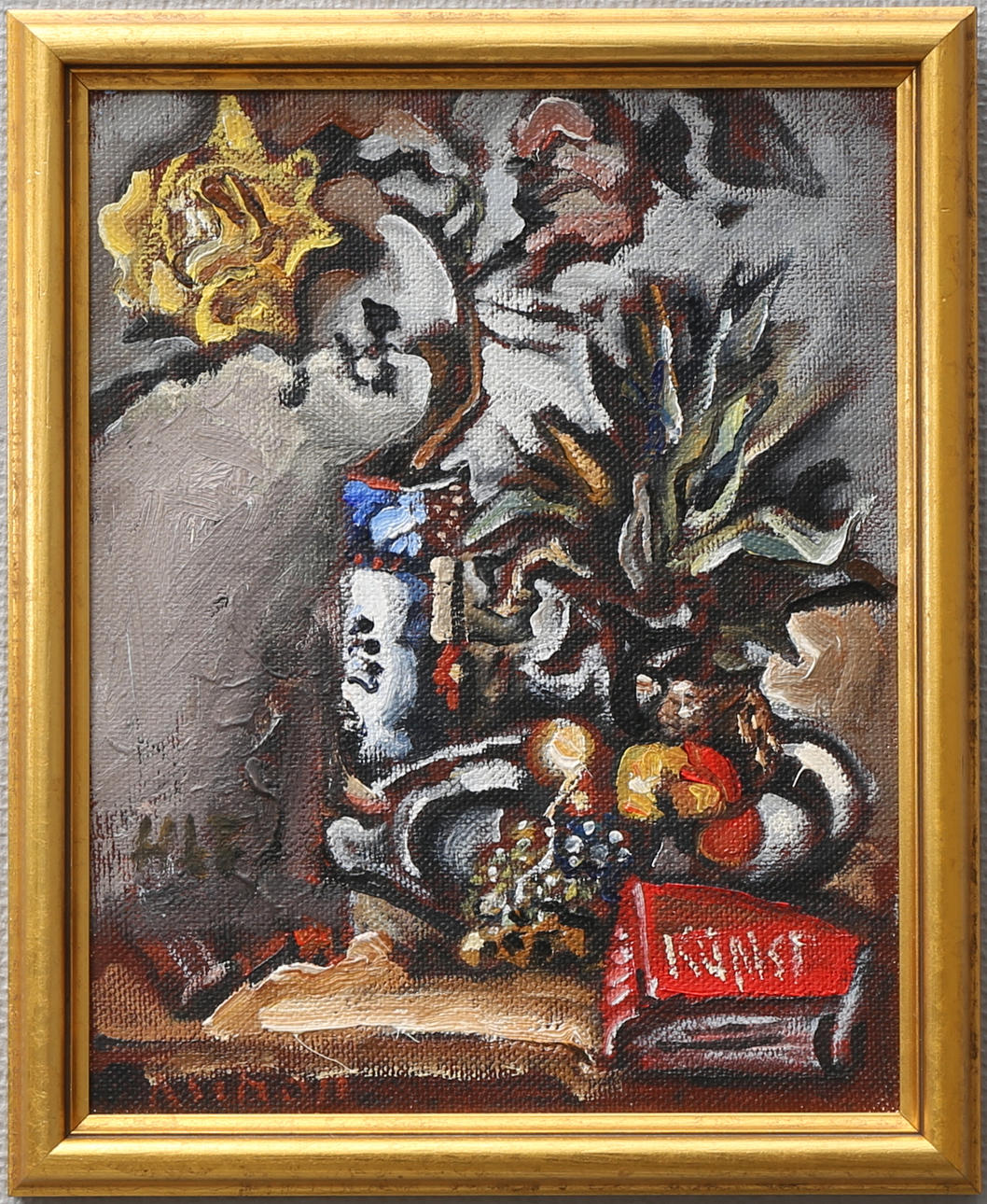 ULF ASCHAN. Stilleben. Olja på duk, signerad.