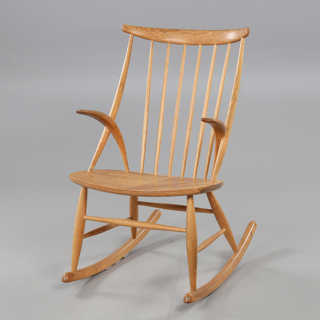 ROCK CHAIR, Illum Wikkelsö for Niels Eilersen, rocking chair, teak ...