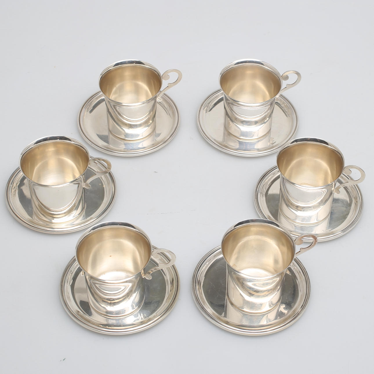 KOPPAR & FAT, 12 delar, silver, Ceson Guldvaru AB, Göteborg.