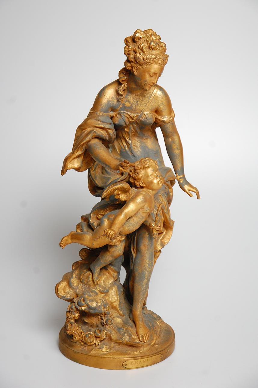 MATHURIN MOREAU. EFTER. 1822-1912 skulptur/ lampfot.