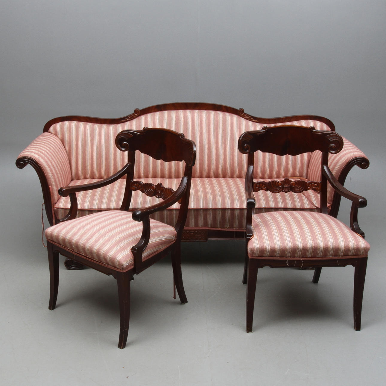 SALONGSGRUPP, 3 delar, Alsterbro Möbler A.B, 1900-talets andra hälft.