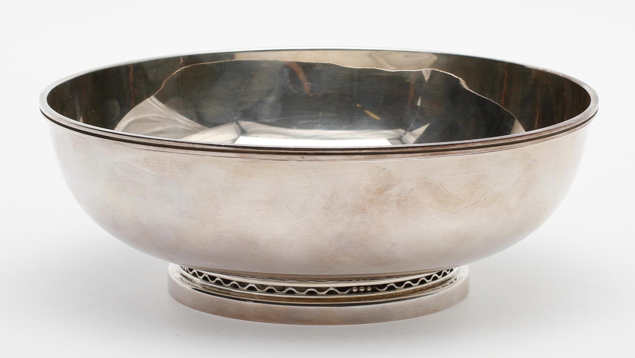 SKÅL, silver, Helge Lindgren, K. Andersson, Stockholm 1958, signerad, vikt ca 657,2 gram.