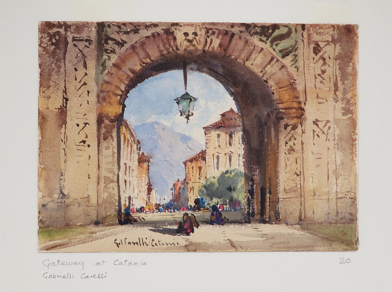 GABRIELE CARELLI (1820-1900). CATANIA.