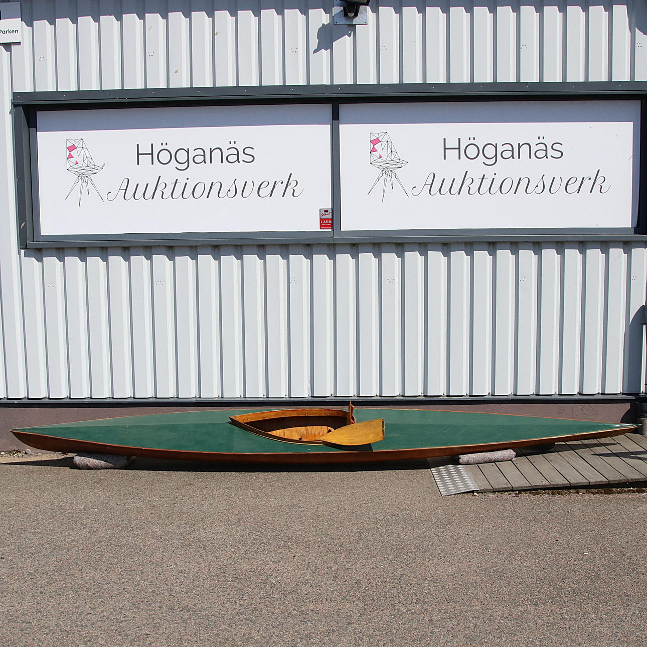 KAJAK, Holz, Mitte 20. Jahrhundert.