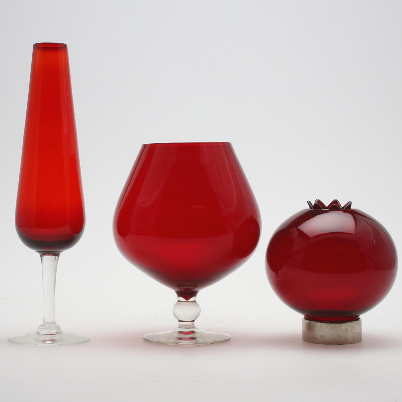 PARTI GLAS, 22 delar, delvis Reijmyre, 1900-tal.