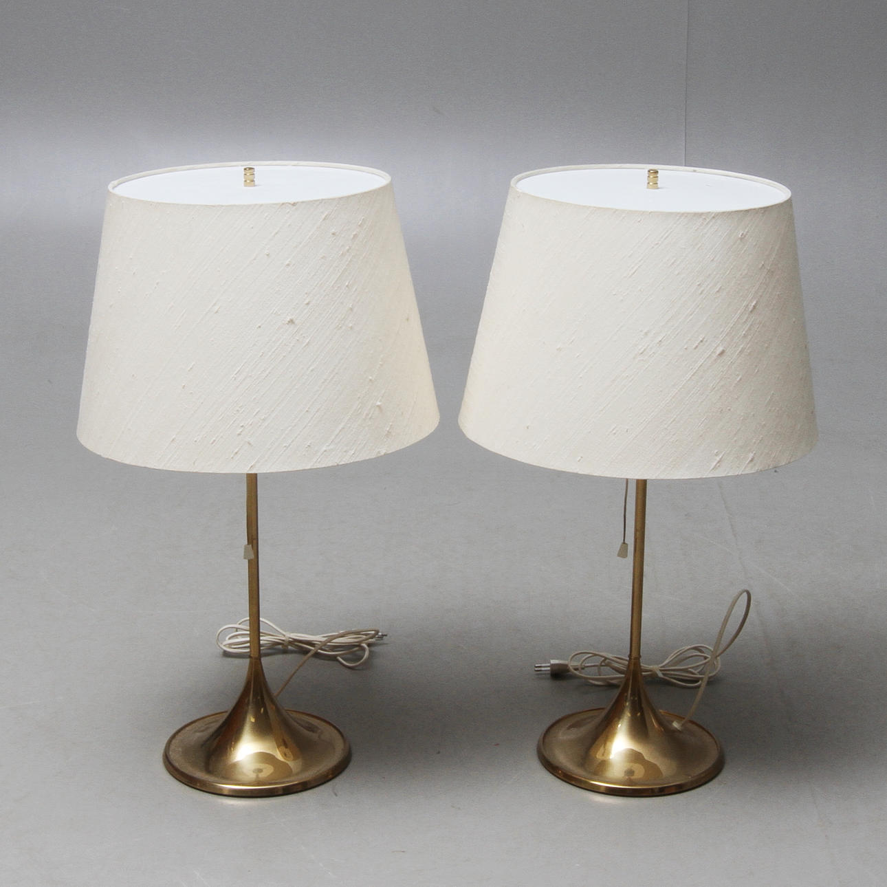 BORDSLAMPOR, 1 par, "B-024", Bergbom, 1950/60-tal.