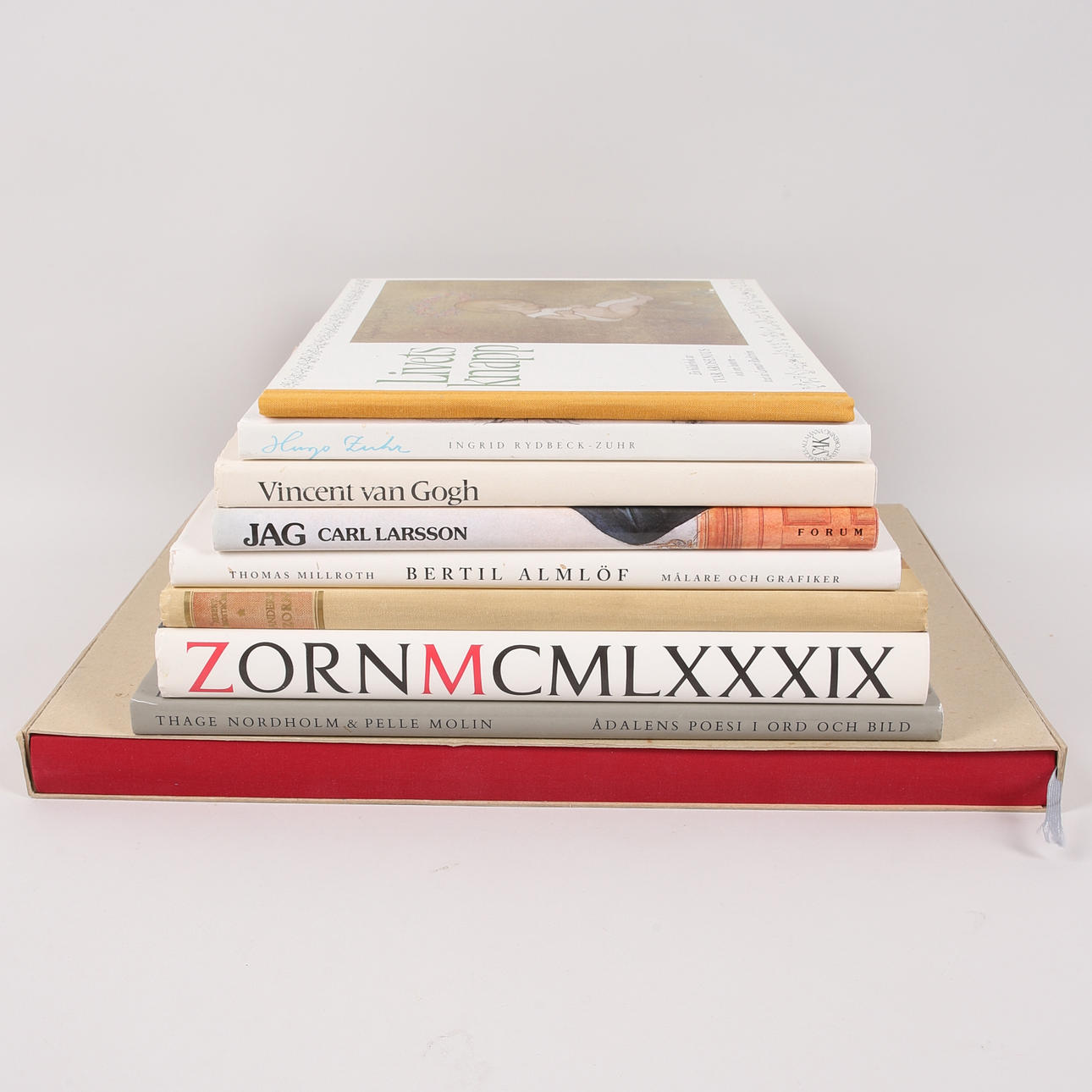 BÖCKER, 8 st, konst, 1900-tal.