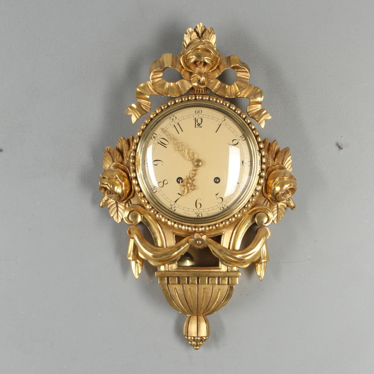 VÄGGPENDYL, gustaviansk stil, Union Stjärnsund, 1900-tal.