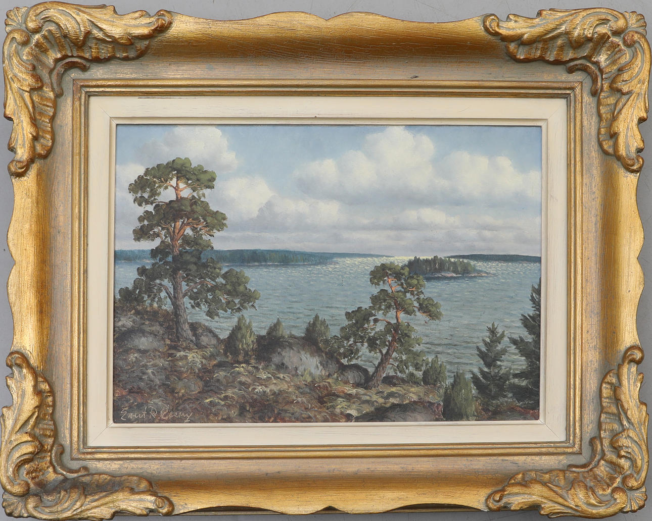 EWERT R GESON. Öl auf Leinwand, signiert.