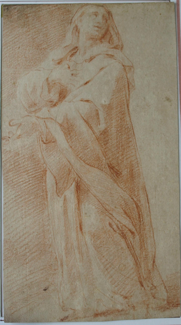 ATTRIBUTED TO UBALDO GANDOLFI (1728-1781). STANDING FEMALE FIGURE.