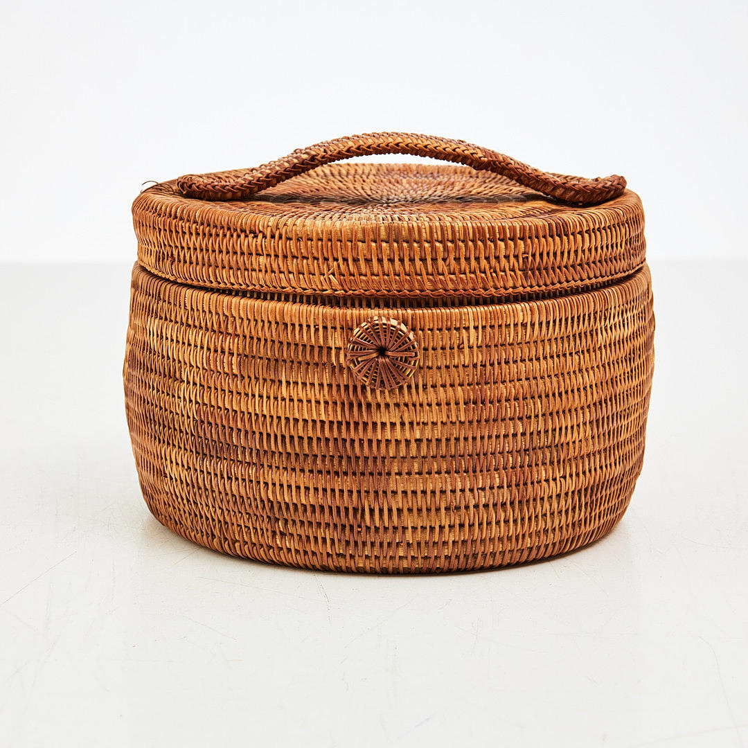 ELLEN KITOK-ANDERSSON (1932-2008). Attributed to. cup basket/root basket, with handle, root work, 1960s.