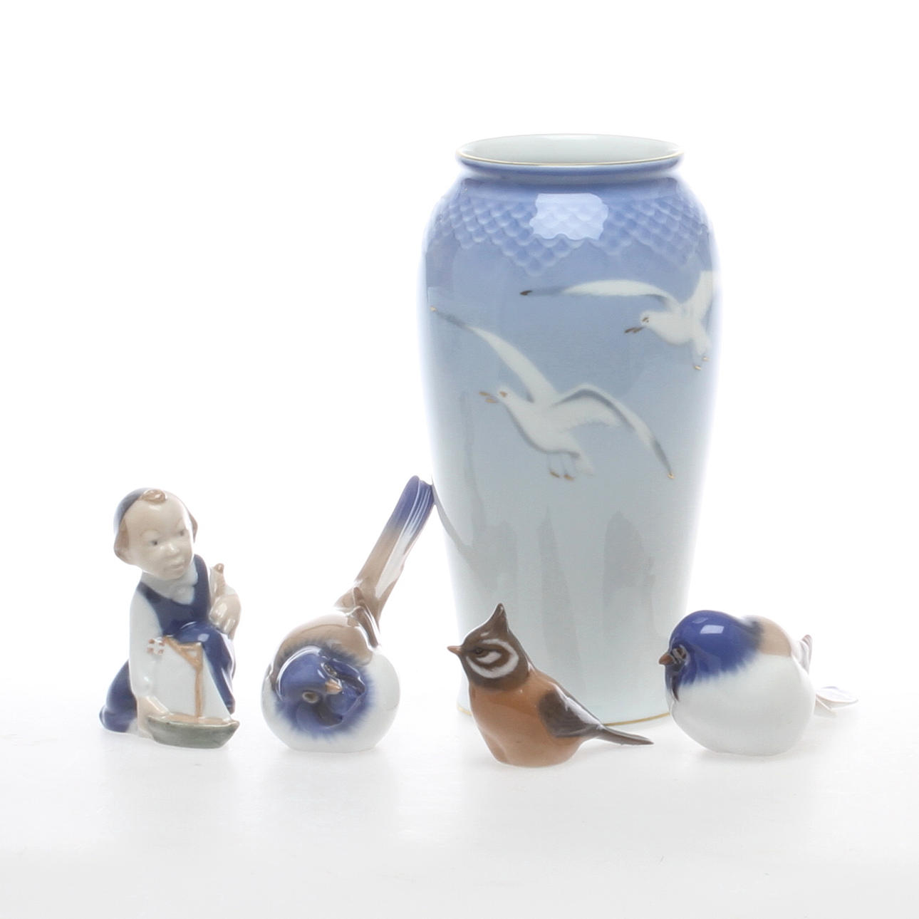 PARTI PORSLIN, 5 delar, Bing&Gröndahl samt Royal Copenhagen.