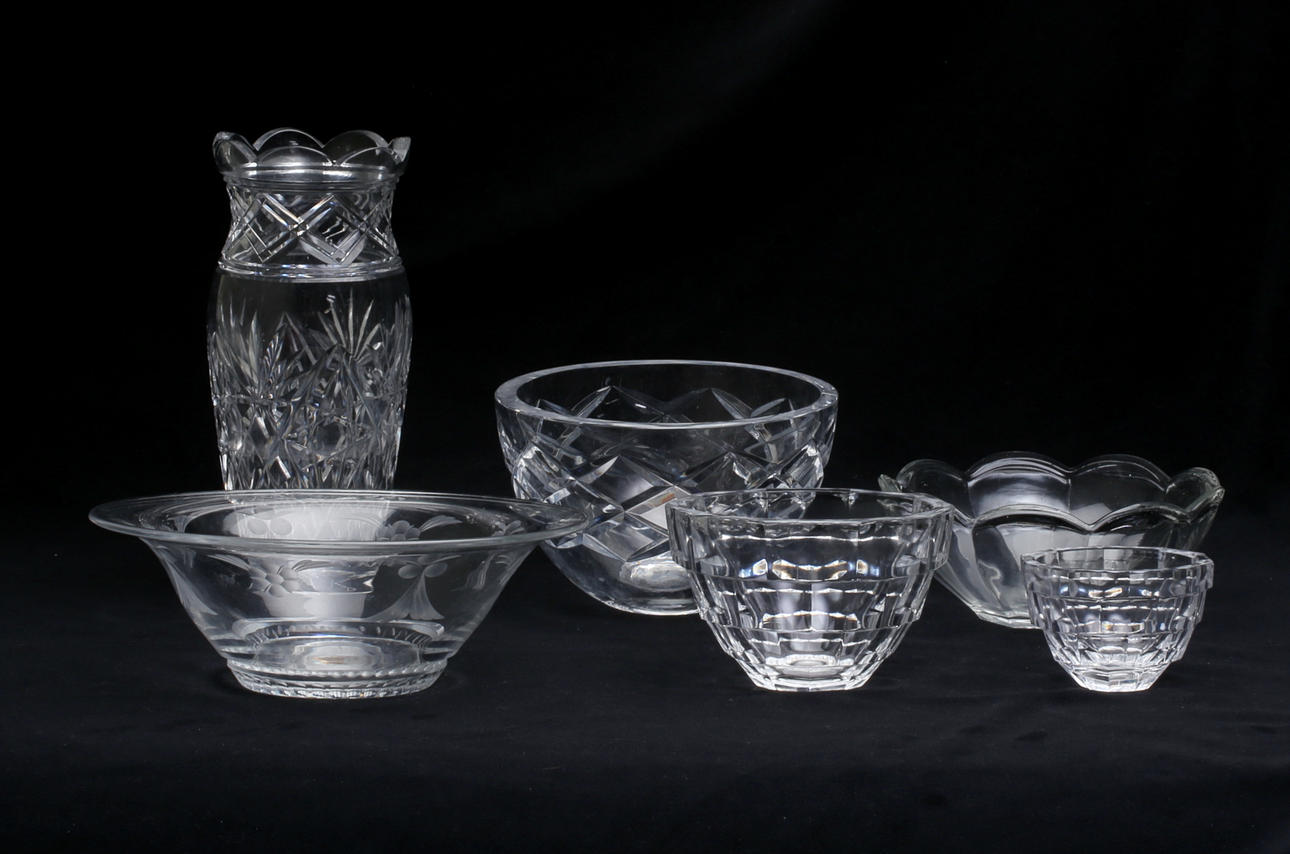 SKÅLAR, 6 st, glas.