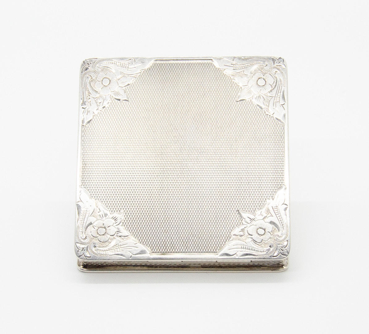 PUDERDOSA. Silver. 1940-50-tal.
