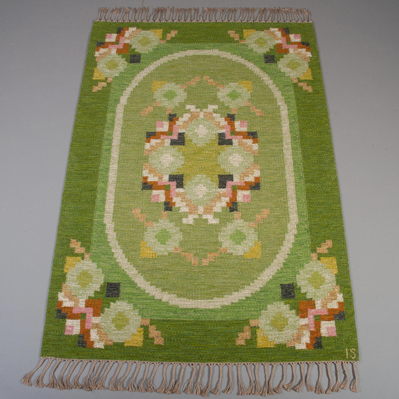 INGEGERD SILOW. ROLE SHEET. "Malmsjön", 140 x 200 cm, signed.