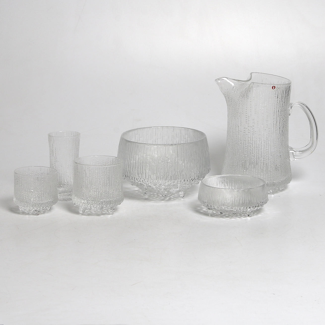GLASSERVIS, 27 delar, "Ultima Thule", Tapio Wirkkala, Iittala, Finland.