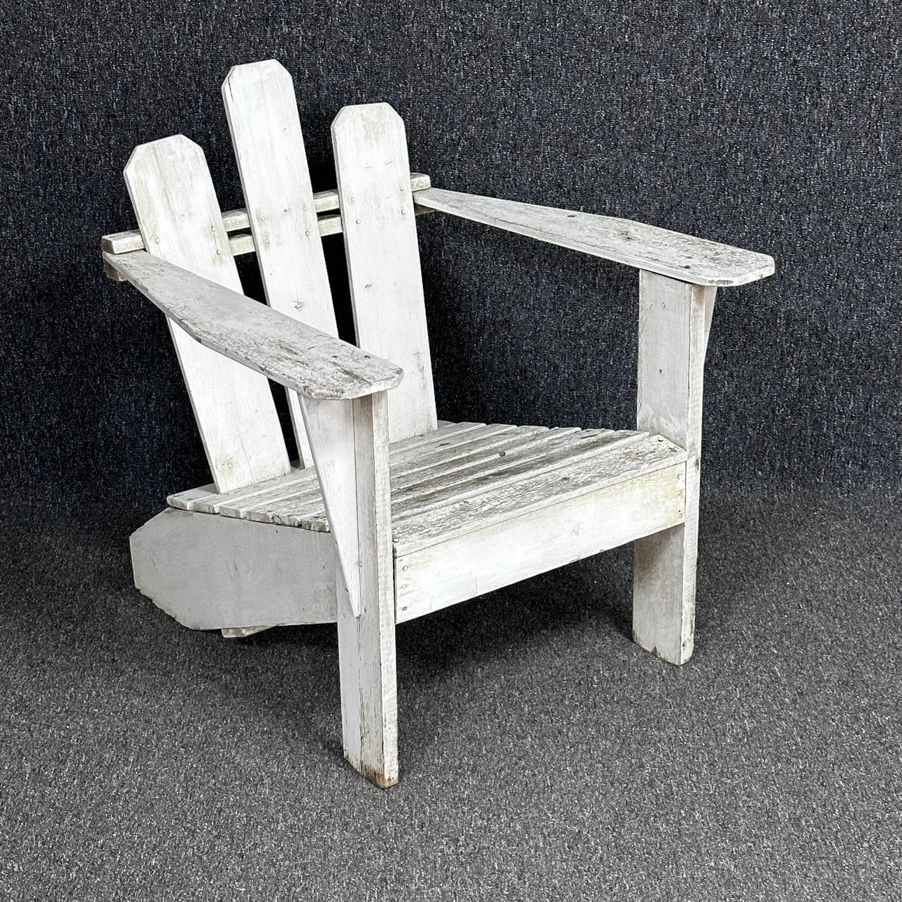 TRÄDGÅRDSFÅTÖLJ, vitmålat trä, 1900-tal.