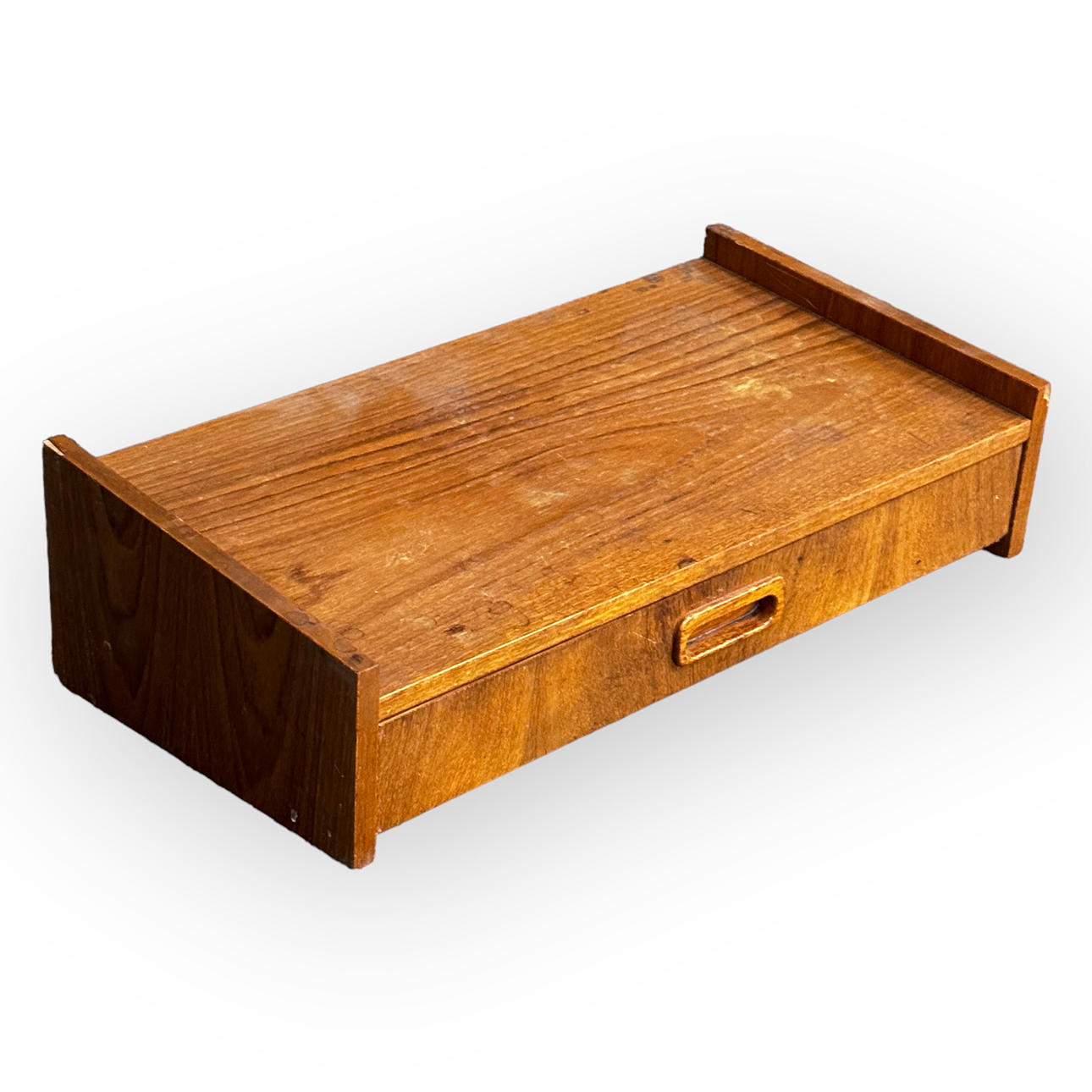 REPISA PARA TELÉFONO, modelo de pared, teca, años 60.