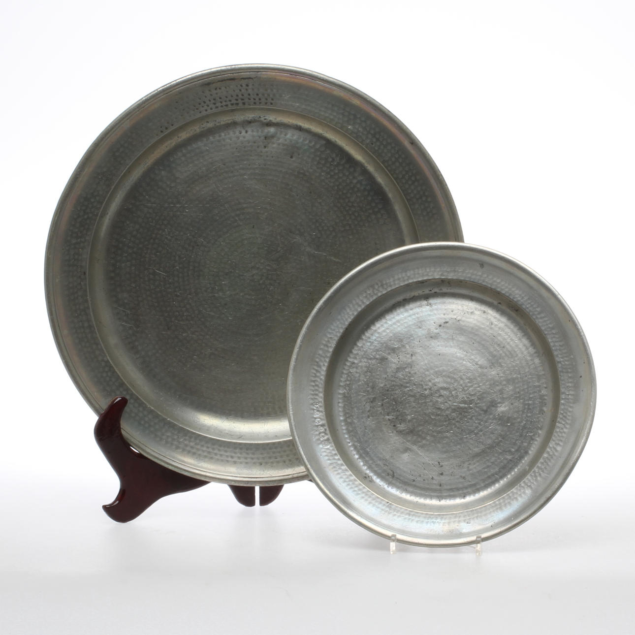 FAT, 2 st, tenn, bl a Martin Gustaf Moberg (Jönköping 1777-1815), 17/1800-tal.