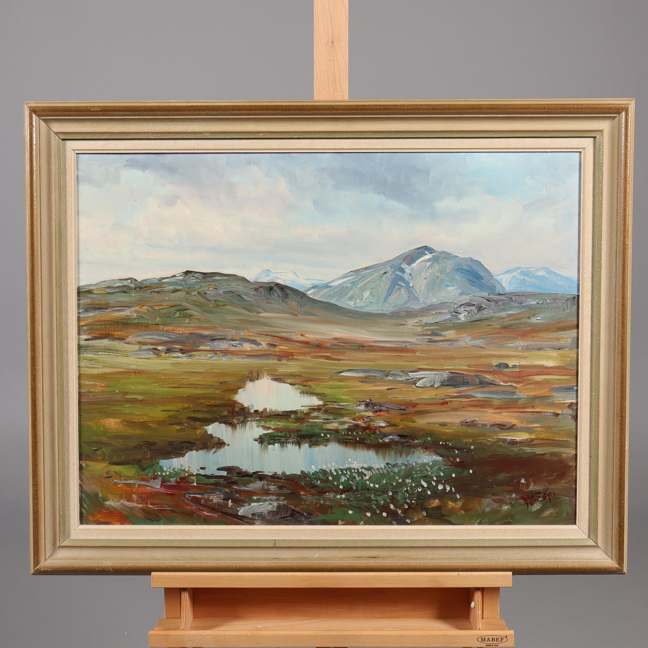 ALFRED EIKRI. OIL ON CANVAS signed.