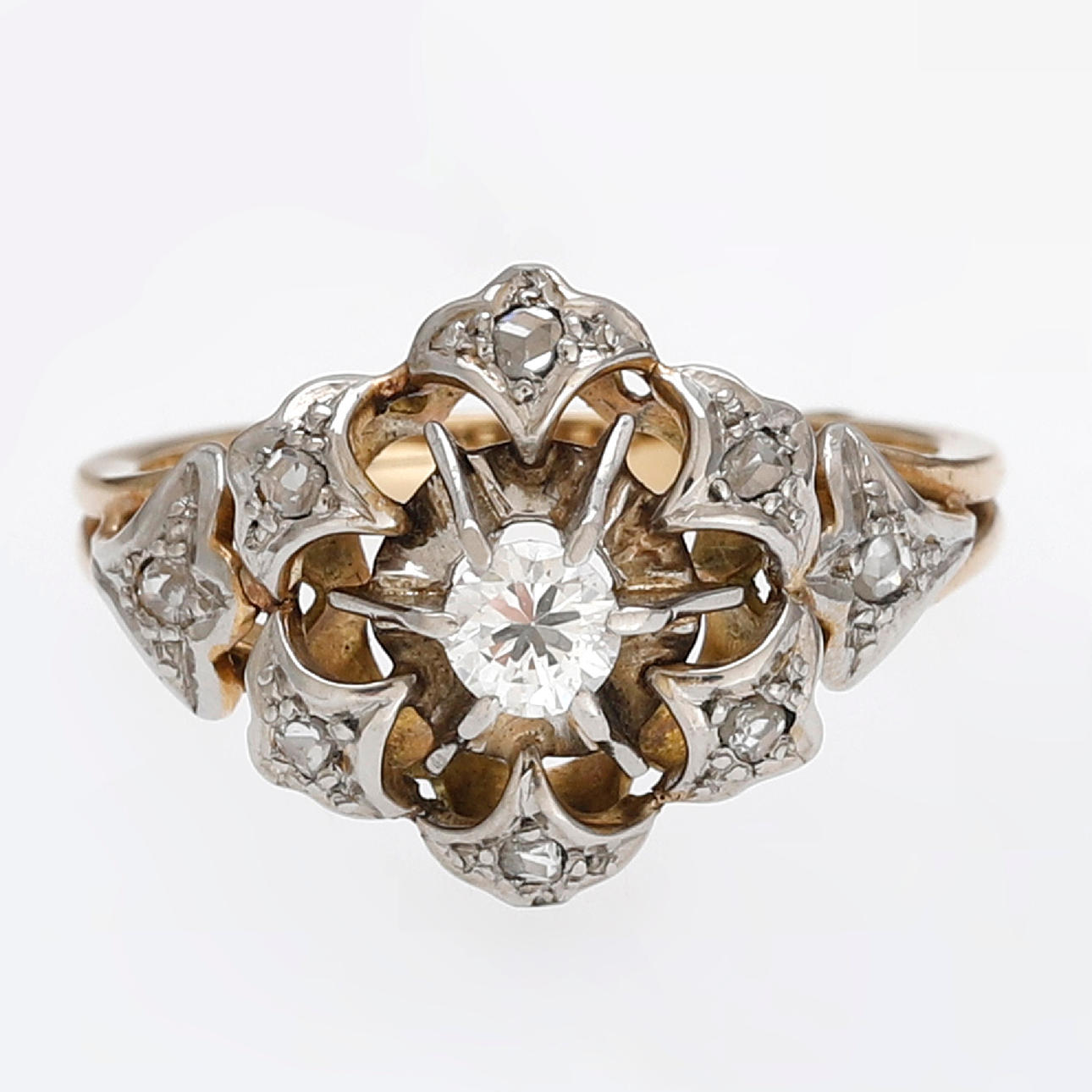 RING, rosettdiamanter, 1900-talets mitt.