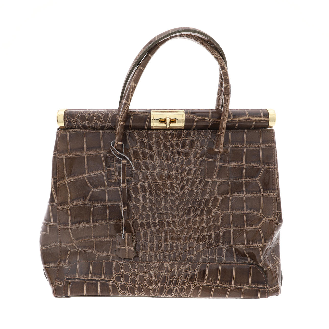 PELLE DI GIADA. A FAUX CROCODILE SKIN HANDBAG. Vintage & Designer 