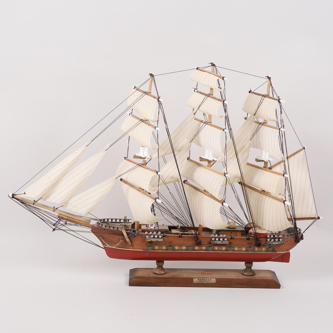 SHIP MODEL, "Fragata Siglo XVIII", 1900s.