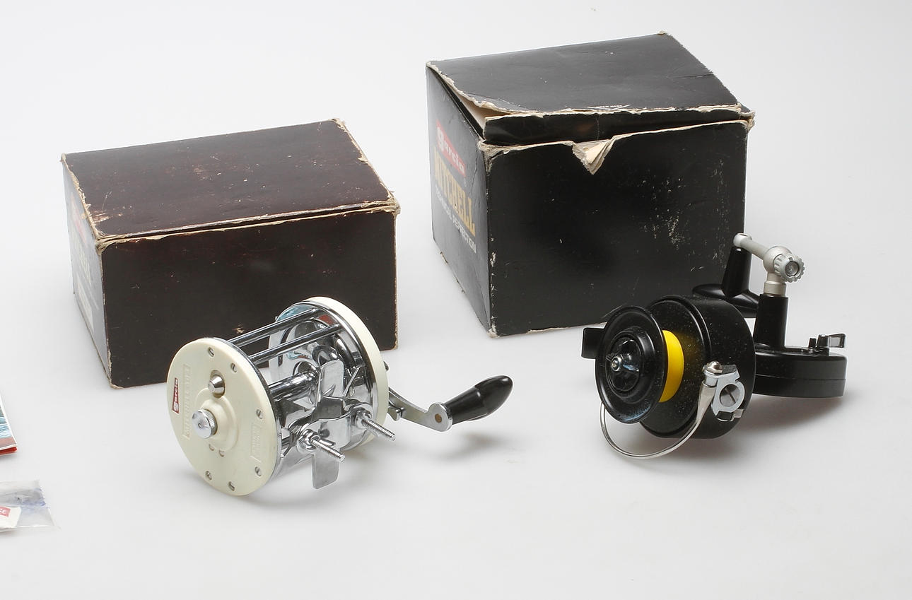 FISKERULLAR, 2 DELAR, 604 samt 306, ca 1950-tal, Garcia Mitchell.