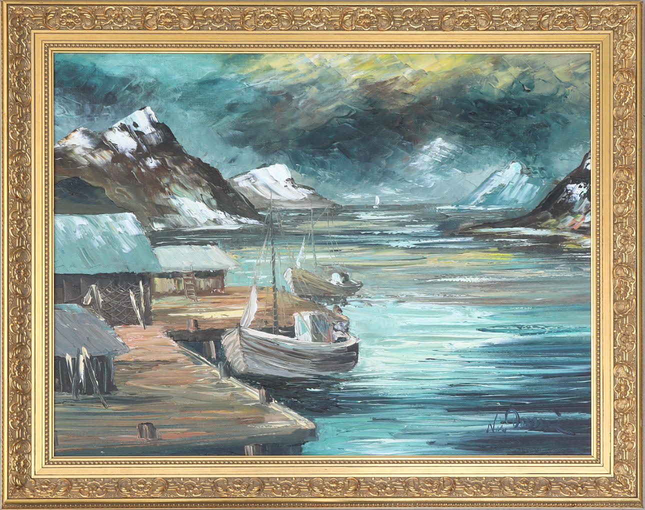 NILS GUSTAF DREMÉ. oil on canvas, signed.