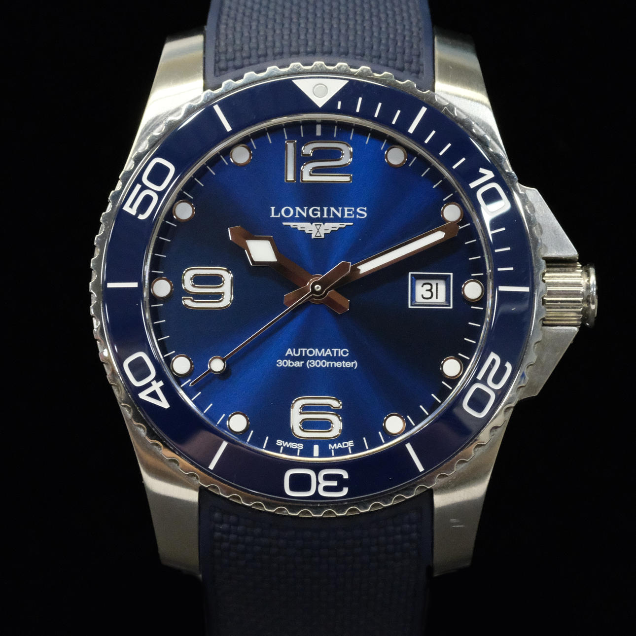 LONGINES. MEN'S BRACELET, HYDROCONQUEST.