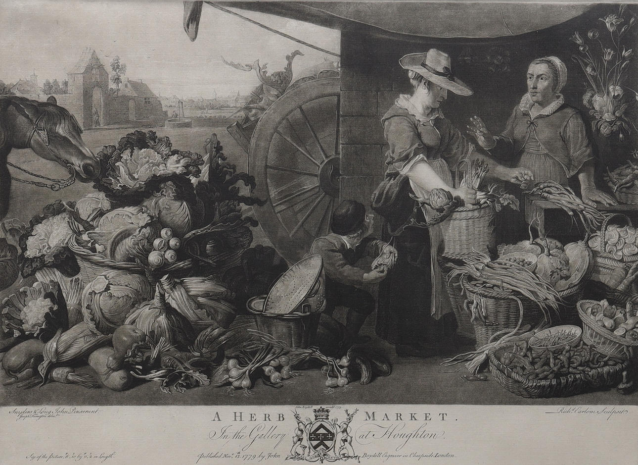 ART PRINT, older engraving, 19th century.