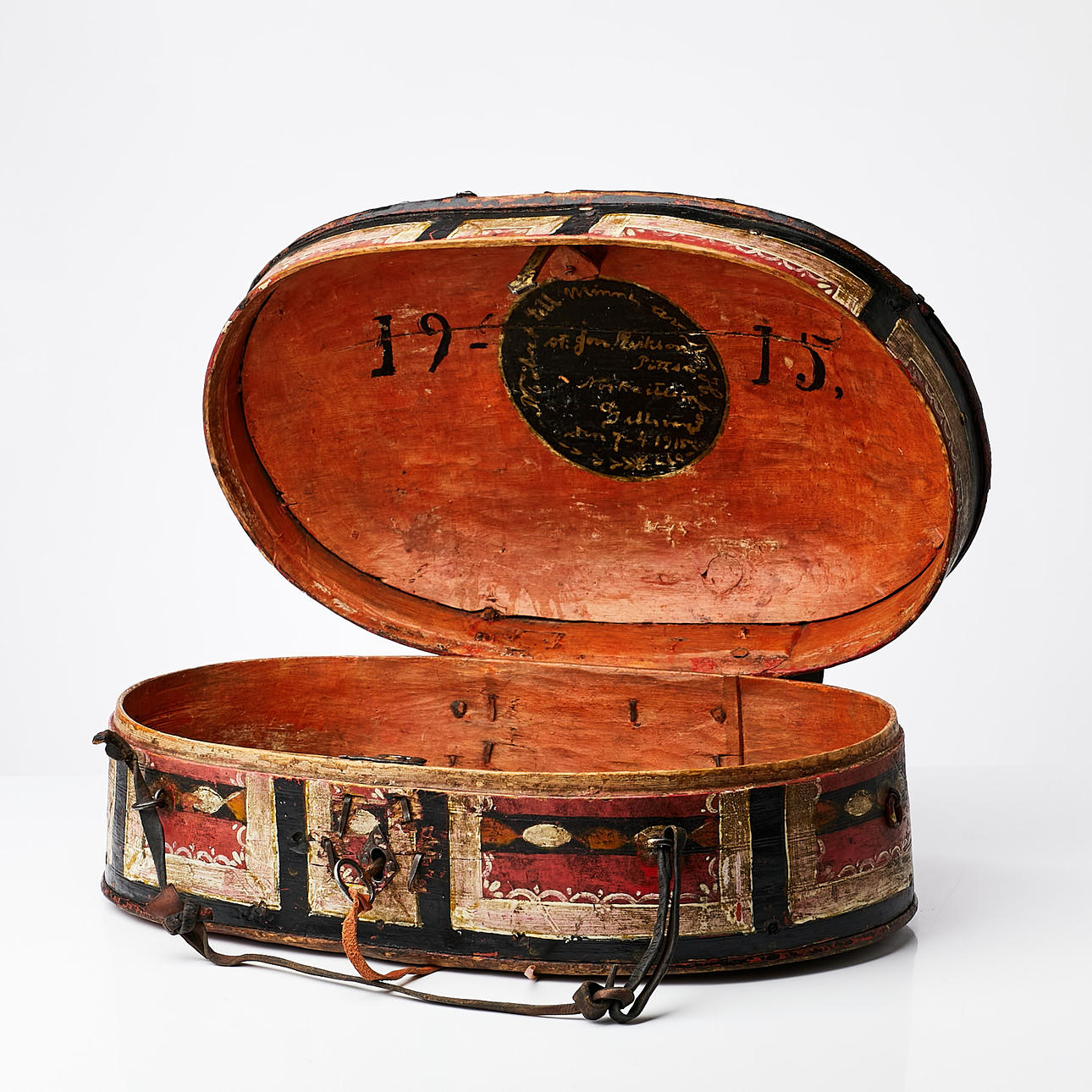 KISA, Northern Sami, 19th century, wood, fittings and lock in wrought ...