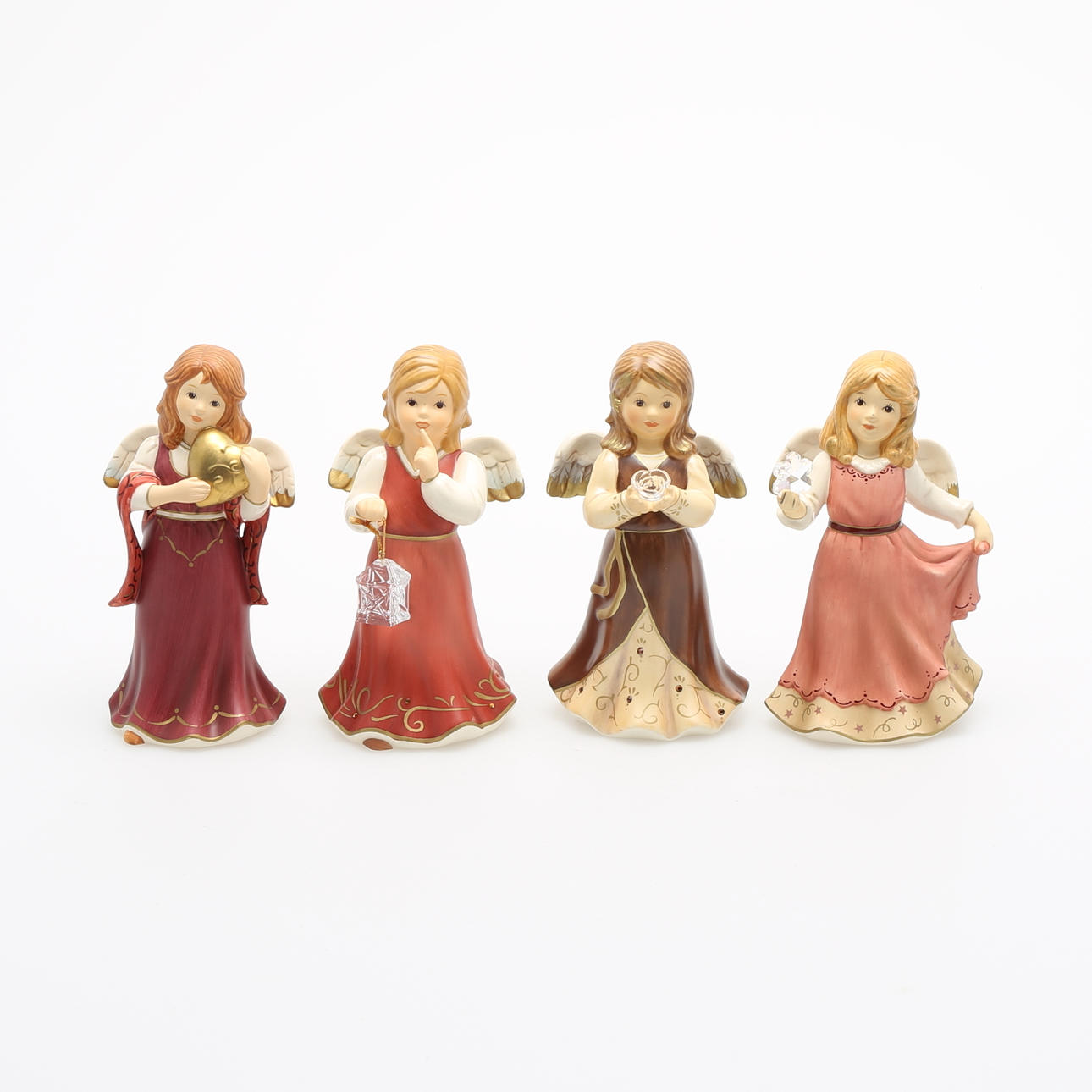 FIGURINER, 4 st änglar, Goebel, Tyskland.