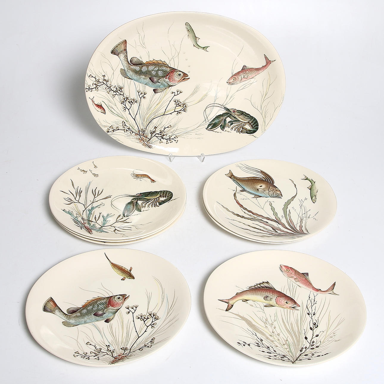 FISKSERVIS, 8 delar. Johnson Brothers, England.