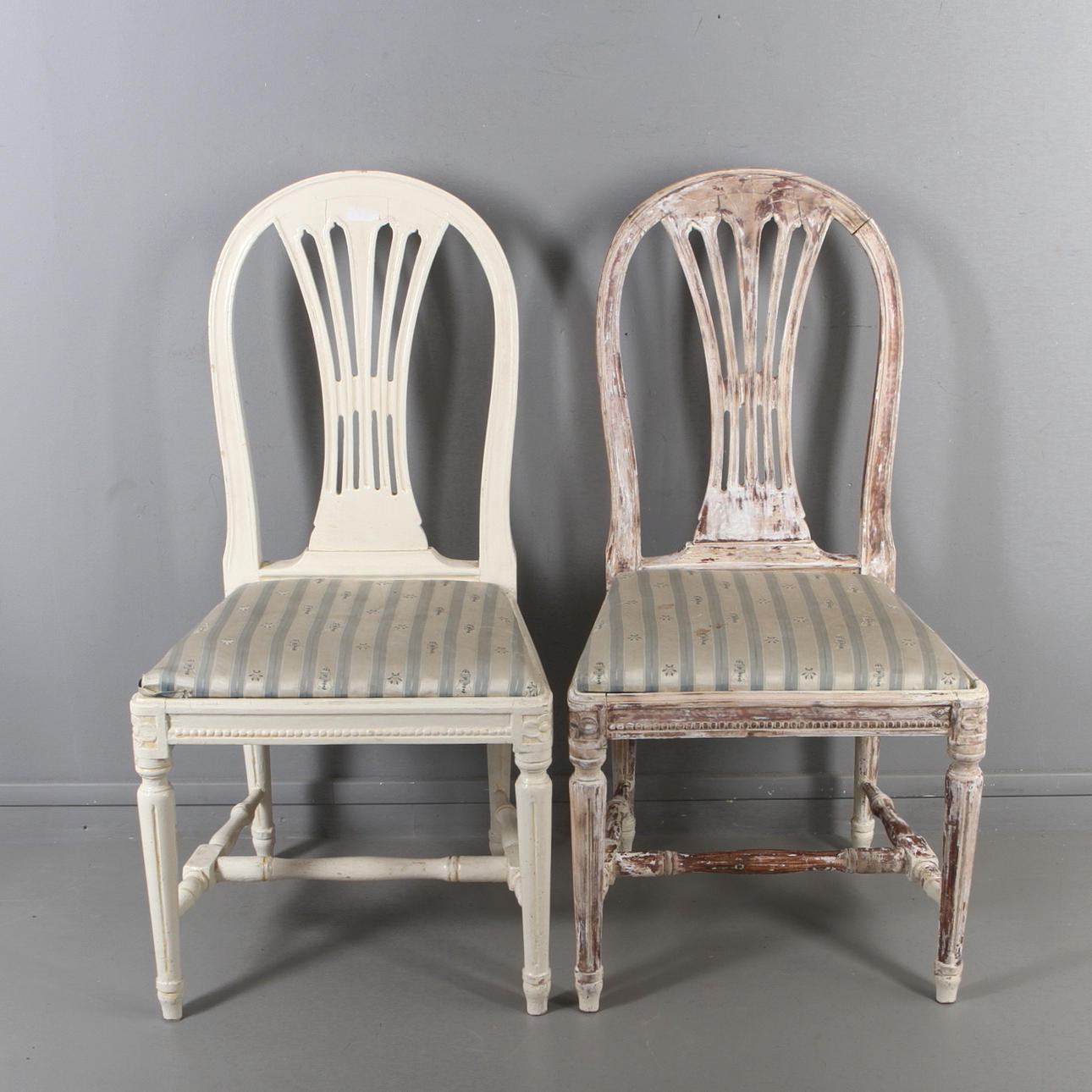 STOLAR, ett par, gustaviansk stil, 1900-tal.