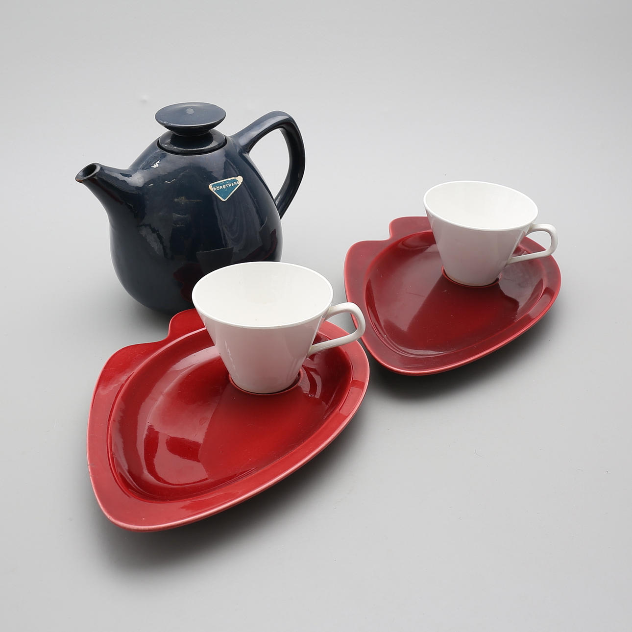 PARTI PORSLIN, 5 delar, Rörstrand, 1950-tal.