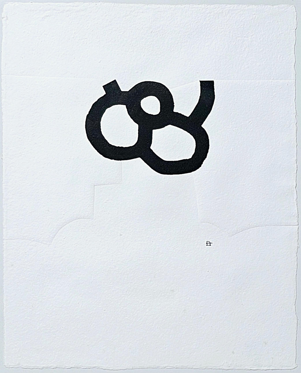 EDUARDO CHILLIDA. SIN TÍTULO. GRABADO SOBRE PAPEL.