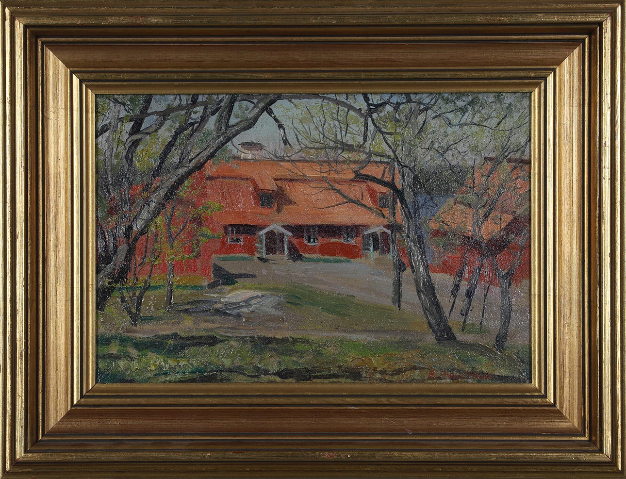 ALGOT RINGSTRÖM. Oil on canvas, signed.