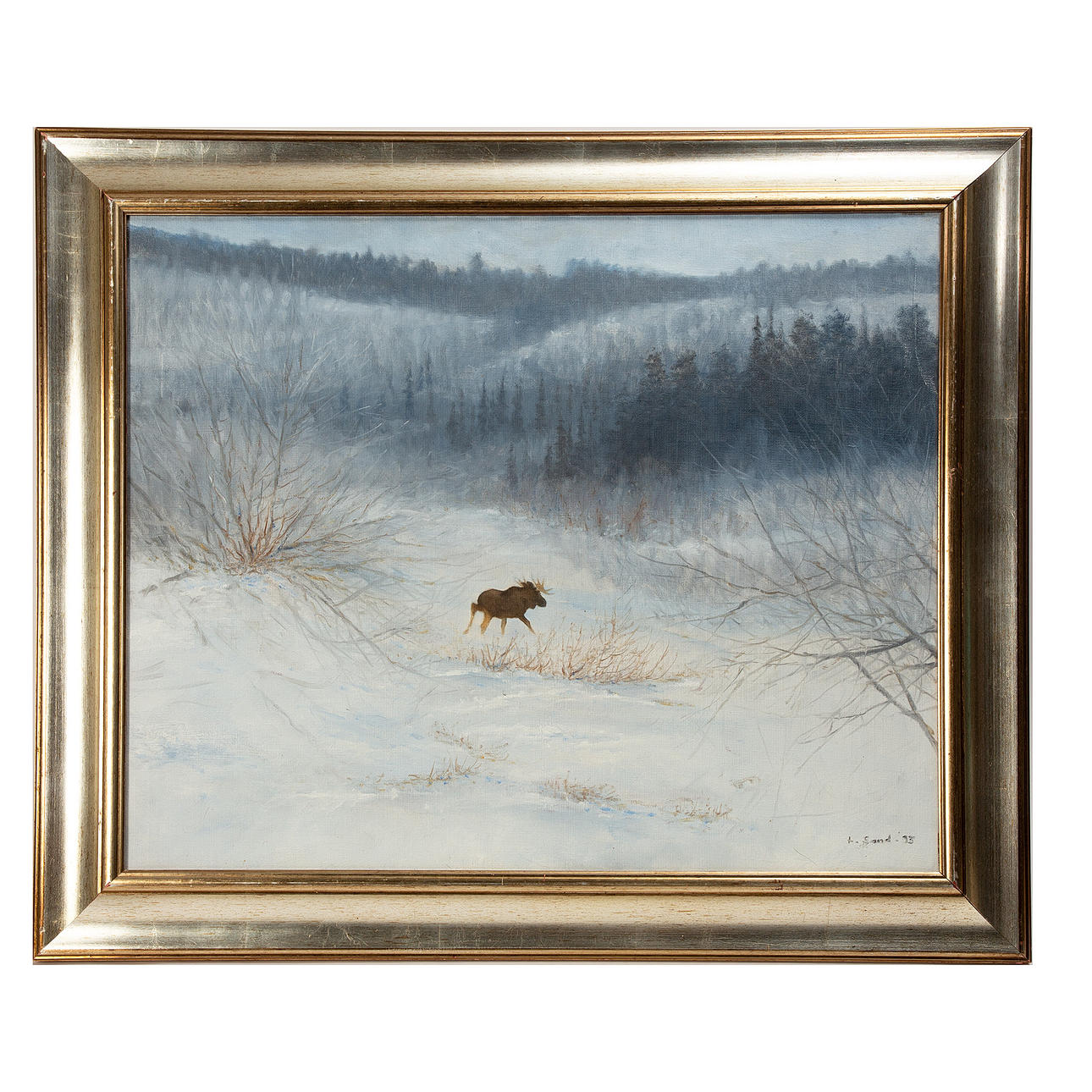 LENNART SAND. Oil on canvas, signed.