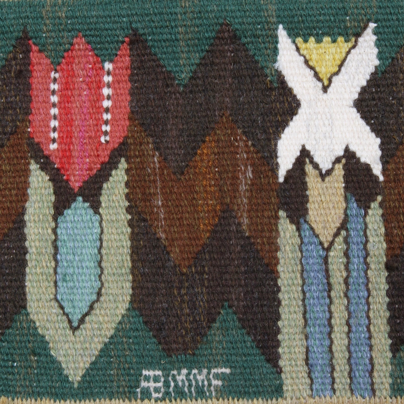 Vävnad, "Täppan", Märta Måås Fjätterström, signerad AB MMF.