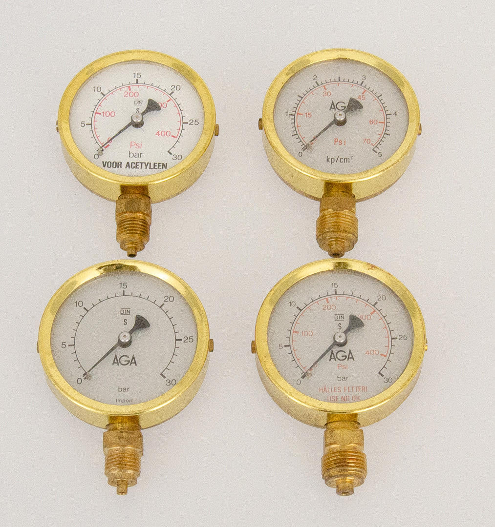 MANOMETRO AGA 4 PIEZAS.