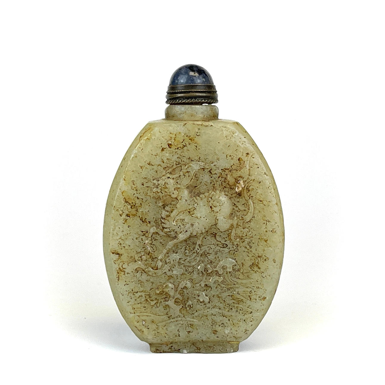 BOTELLA DE RABO DE JADE NEFRITA CHINA.