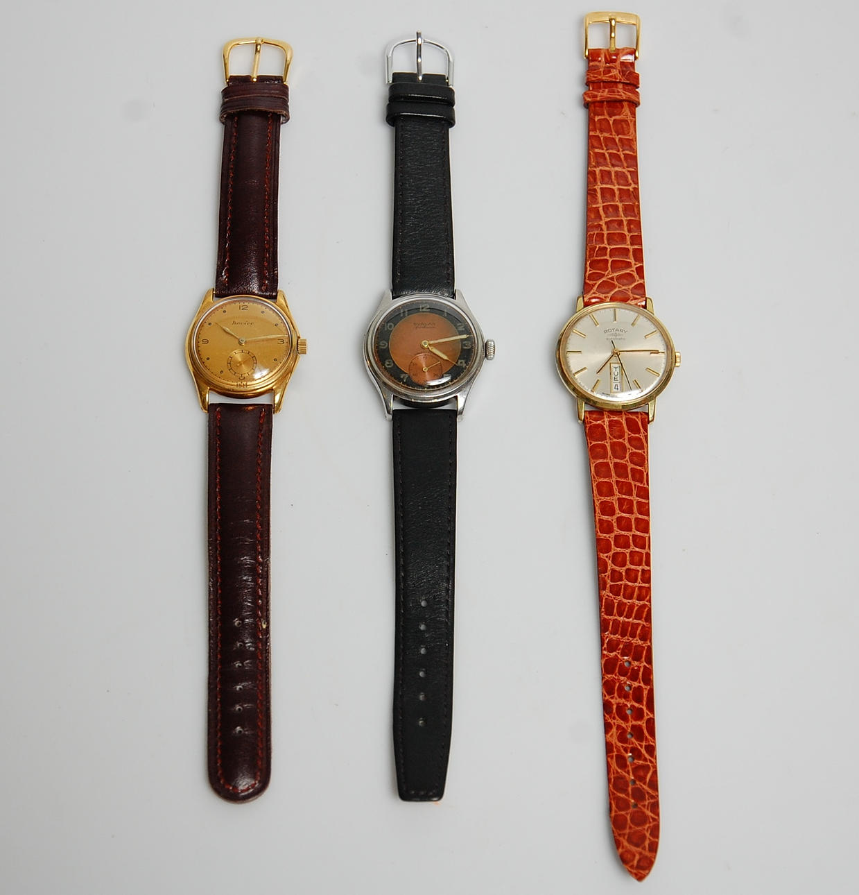 HERRARMBANDSUR, 3 st Svalan, Novice, Rotary, 1950-60-tal.